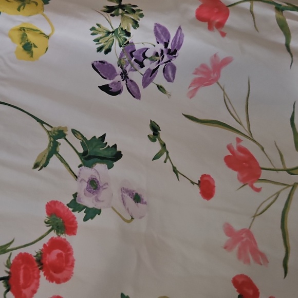 LOFT Pink and Green Flutter Sleeve V-Neck Mini Dress - Picture 8 of 8